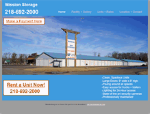 Tablet Screenshot of mission-storage.com